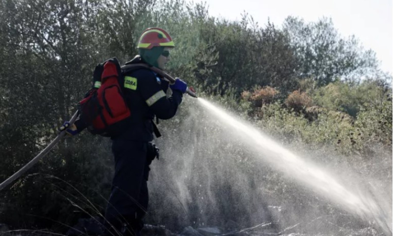 Υπό μερικό έλεγχο η φωτιά στη Νότια Κέρκυρα